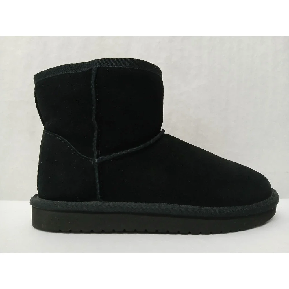 Koolaburra by UGG Kids Koola Mini‎ Boot Suede Faux Fur Lined 1116770 Black Sz 1